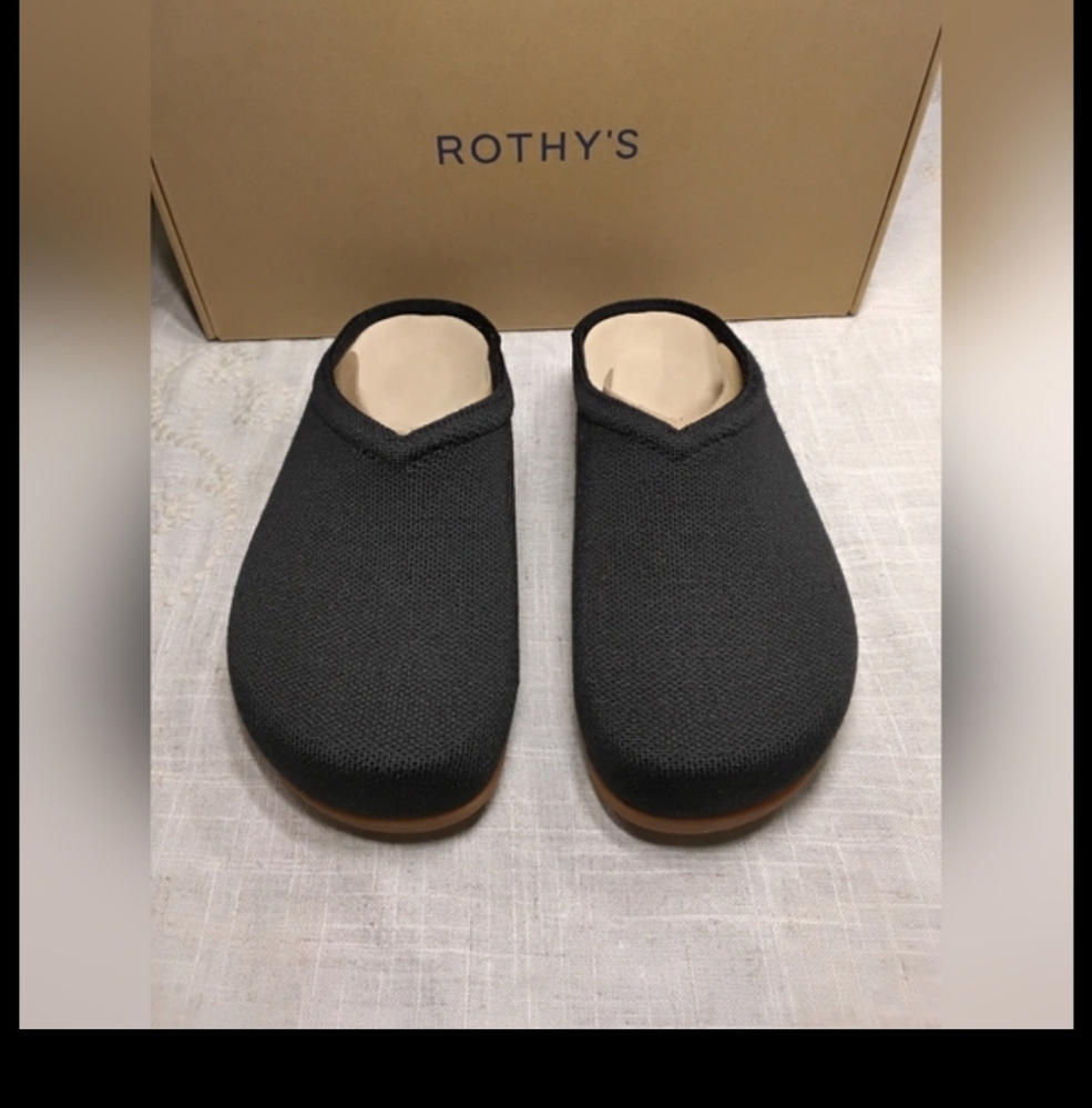 Rothy’s The Hemp Casual Clog in Black